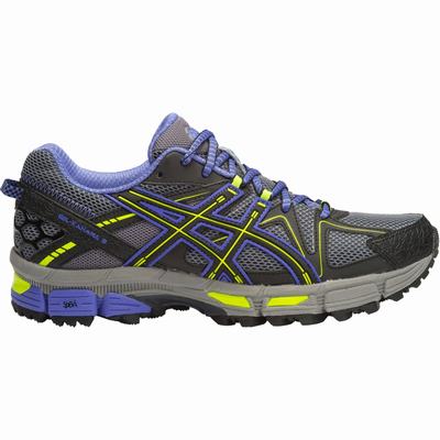 Asics Gel-Kahana 8 - Naisten Polkujuoksukengät - Harmaat/Mustat